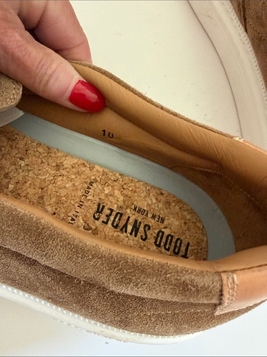 Todd Snyder Tuscan Brown Suede Slip-On Loafers with White Sole Sz 10.  New Tub9 main image 5